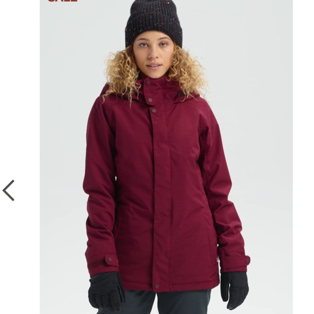 NWOT Burton Raspberry/ purple Dry ride hooded jacket